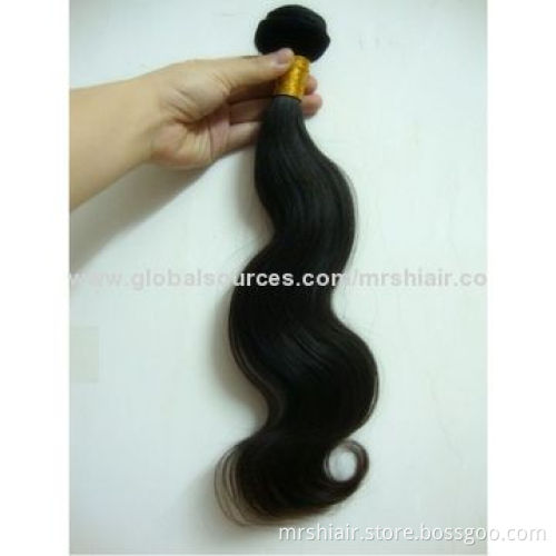 5A Unprocessed Peruvian Virgin Hair Extensions, Body Wave